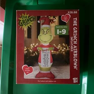 NIB GRINCH INFLATABLE
